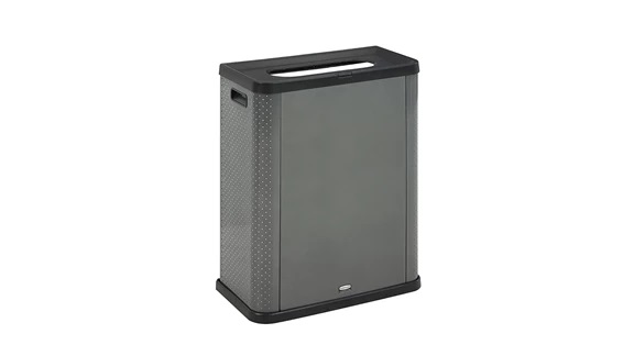 Elevate™ Landfill 23 Gallon Pearl Dark Gray Decorative Container