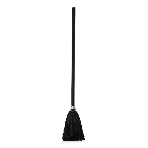 Rubbermaid Executive Series™ Black Lobby Broom With Wood Handle 6/case