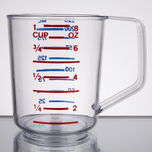 Rubbermaid Bouncer 1 Cup Clear Polycarbonate Plastic Measuring Cup