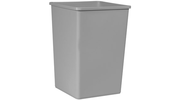 Rubbermaid Untouchable® 35 Gal Square Gray Container