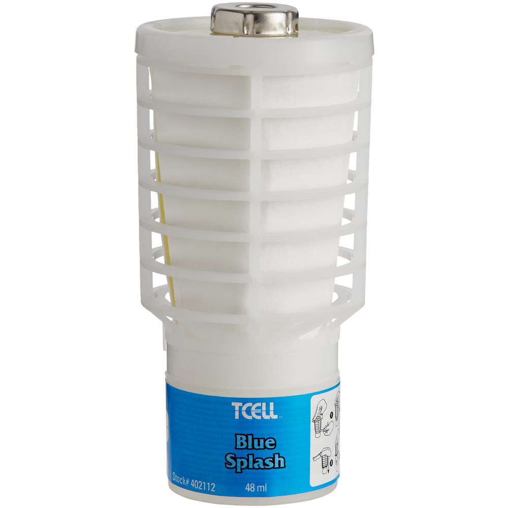 Rubbermaid TCell Blue Splash Passive Air Freshener System Refill 6/case