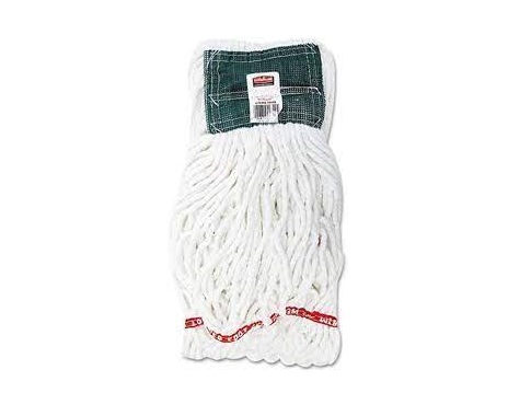 Rubbermaid A252-02 White Web Foot Shrinkless Wet Mop Pack of 6