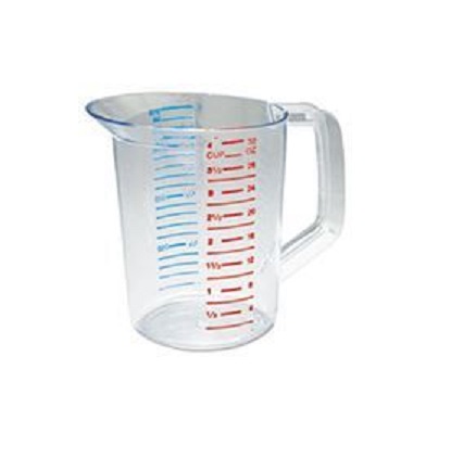 Bouncer 32oz Clear Measuring 6/case