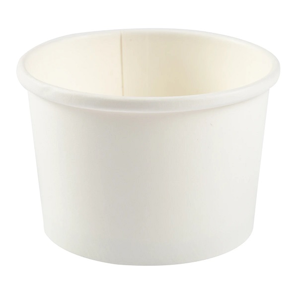 8oz White Paper Food Container 500/case