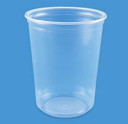Clear PET Plastic Round Deli Container - 32oz, 500/Case