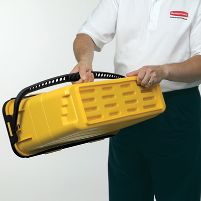 Rubbermaid HYGEN™ Charging Bucket - Yellow, 3/Case