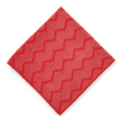 Rubbermaid HYGEN™ Microfiber General Purpose Cloth - Red, 12/Case