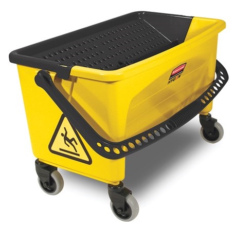 HYGEN Microfiber Charging Bucket - Press Wringer, Yellow