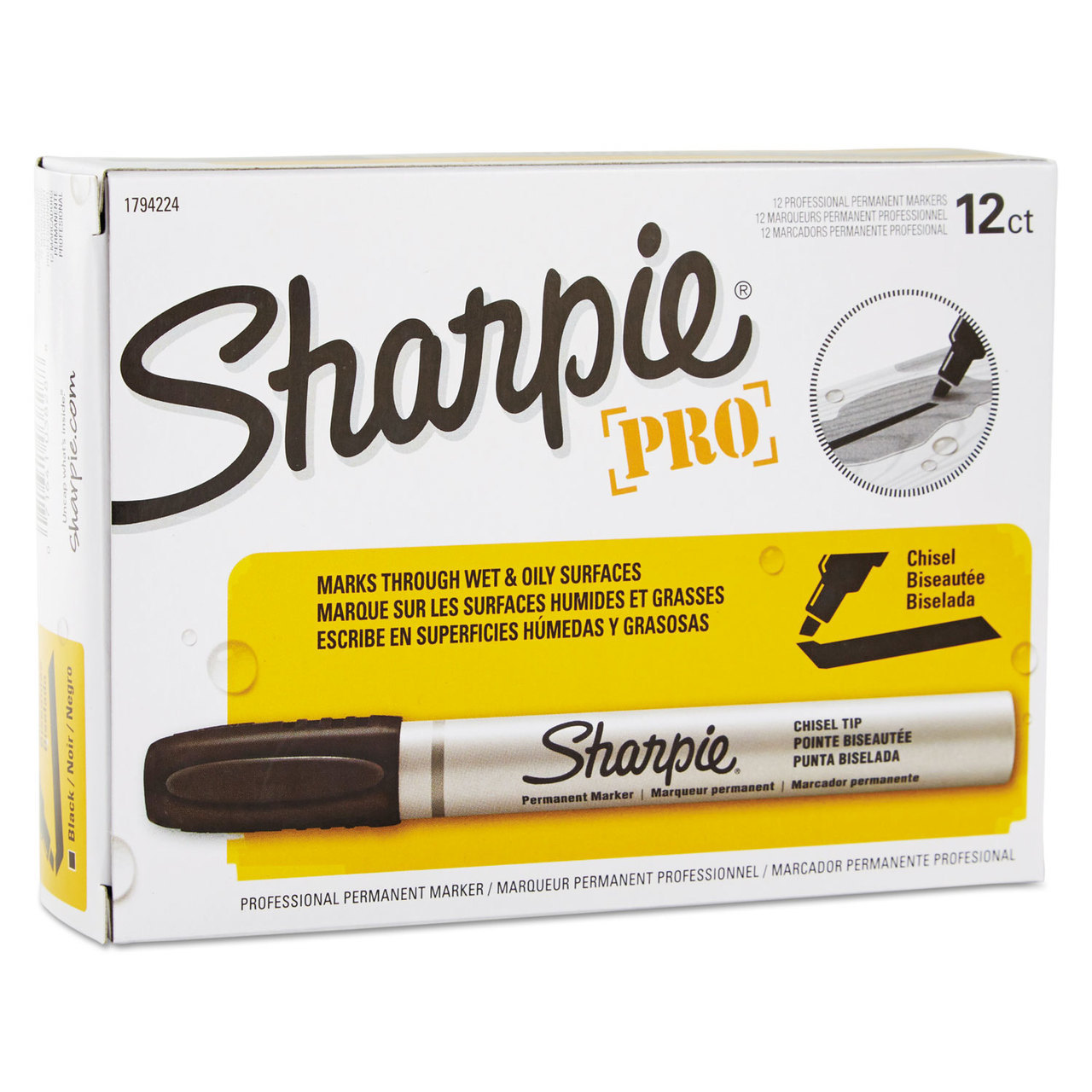 Sharpie® Pro Permanent Marker - Black, 12 markers