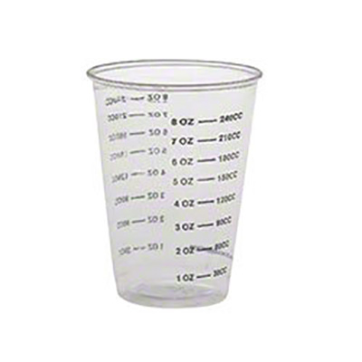 10oz Clear Graduated Medical Cup 1000/case