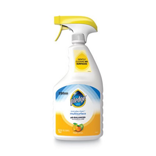 Pledge® 25oz pH-Balanced Everyday Clean Multisurface Cleaner Clean Citrus Scent 6/case
