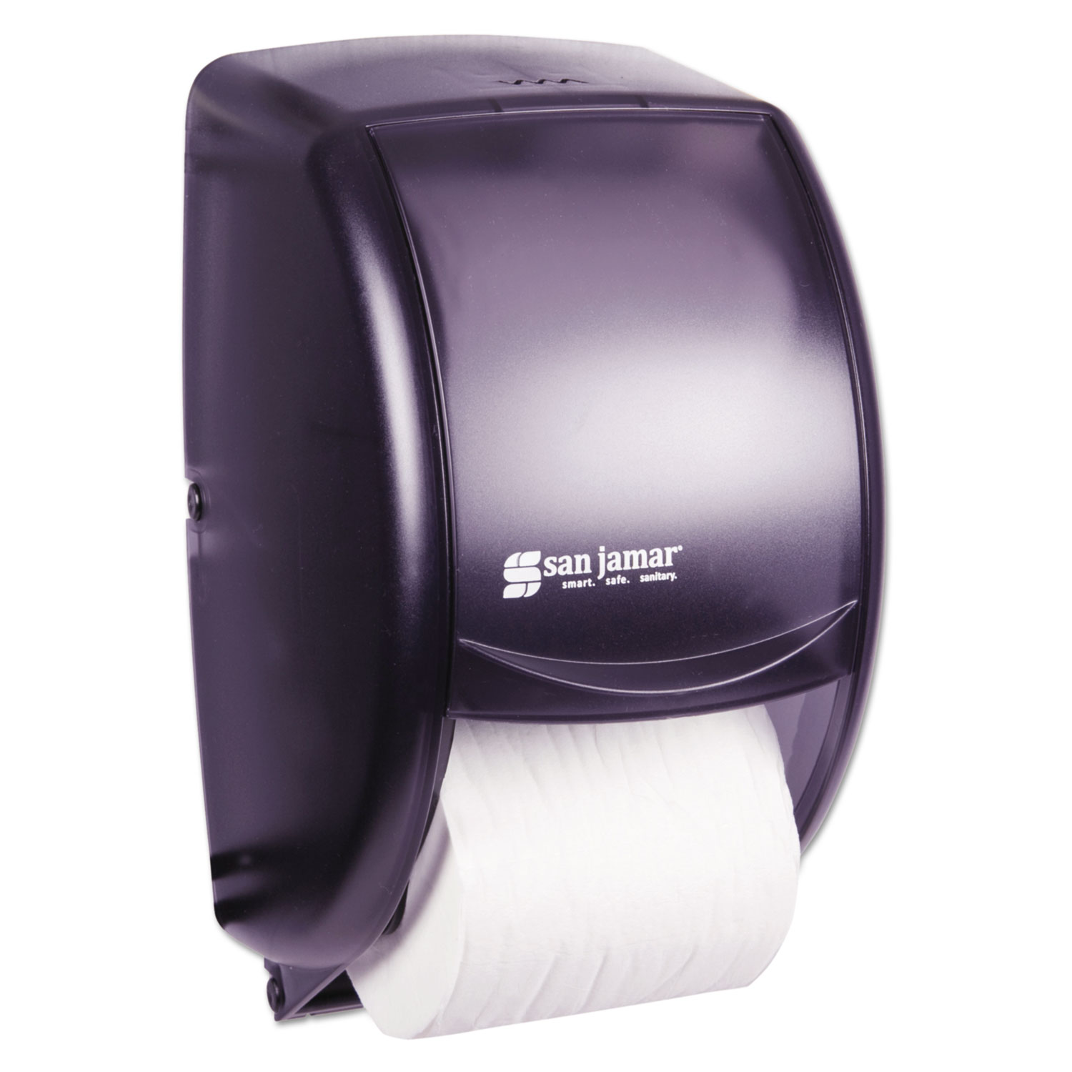 Duett Standard Bath Tissue Dispenser - 2 Roll, 7 1/2" x 7" x 12 3/4", Black Pearl