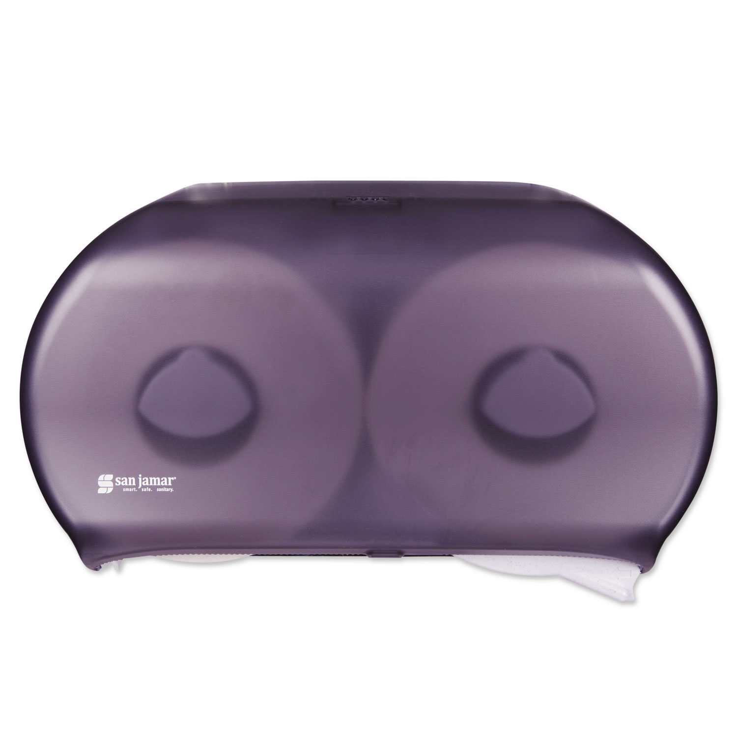 San Jamar Twin 9" JBT Jumbo Tissue Dispenser - Black Pearl, 19" x 5.25" x 12"
