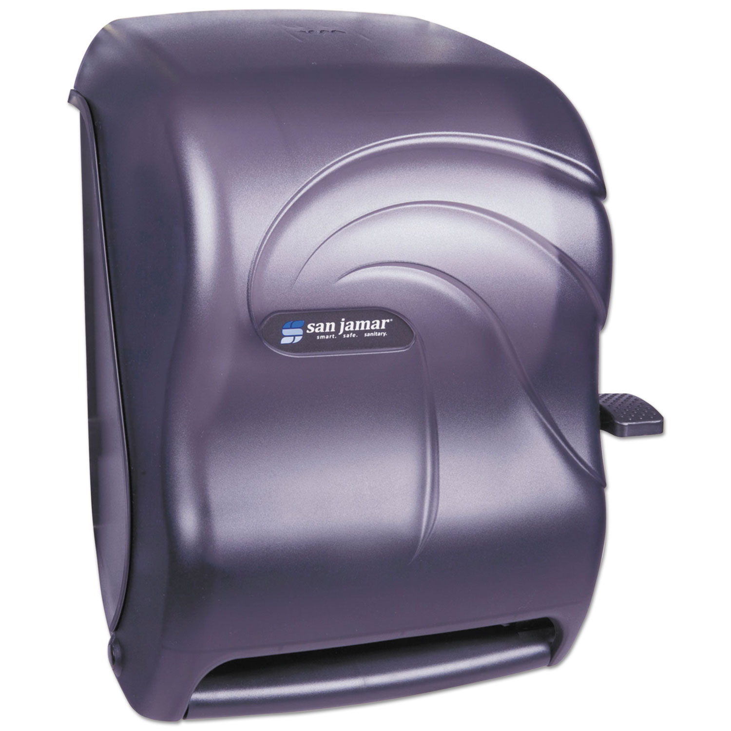 San Jamar Lever Roll Towel Dispenser - Oceans, Black Pearl, 13