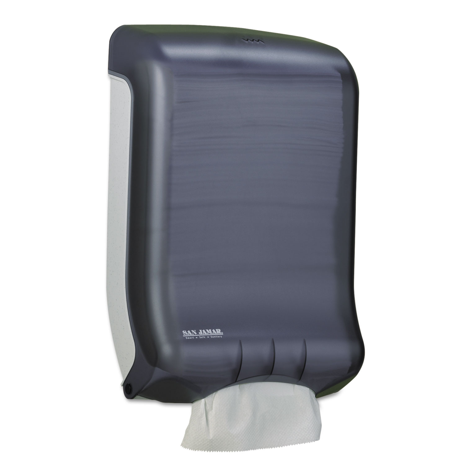 San Jamar Large Capacity Ultrafold™ Multifold/C-Fold Towel Dispenser - Plastic, Classic, Black, 11 3/4
