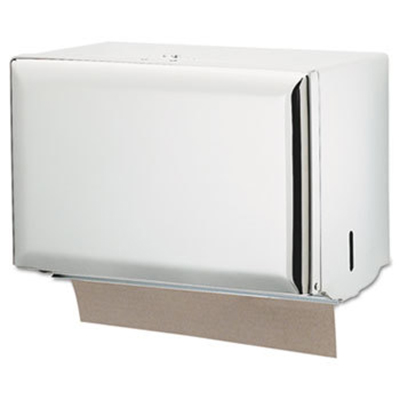 San Jamar Singlefold Paper Towel Dispenser - White, 10 3/4
