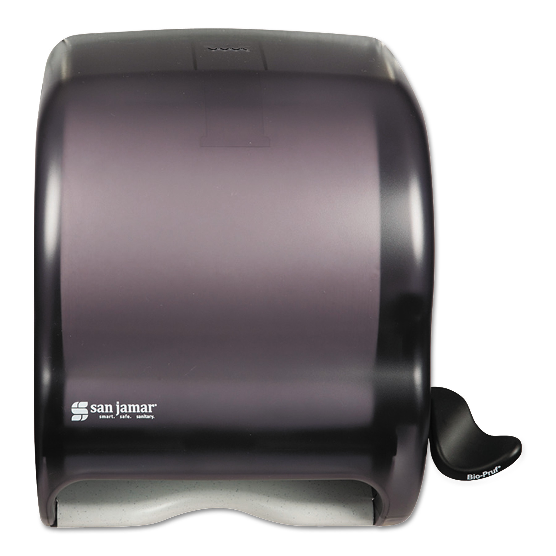 San Jamar Element Lever Roll Towel Dispenser - Classic, Black, 12.5 x 8.5 x 12.75