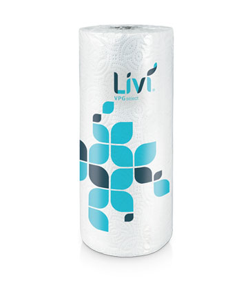Livi VPG Kitchen Roll Towel - 9” x 11” 2-Ply