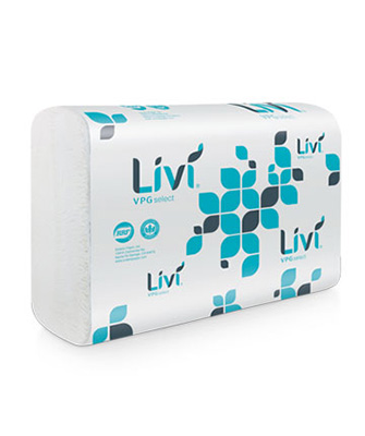 Livi® VPG Select Multifold Towel - 1-Ply, 9.06" x 9.45", 250/Pack, 16/Case
