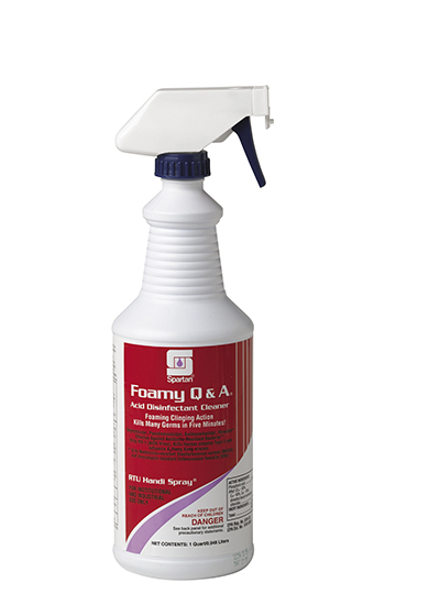 Foamy Q & A® 1 Quart Acid Disinfectant 12/case