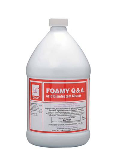 Foamy Q & A® 1 Gallon Acid Disinfectant Cleaner 4/case