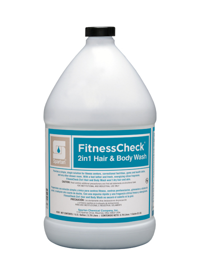 FitnessCheck® 1 Gallon 2in1 Hair & Body Wash 4/case