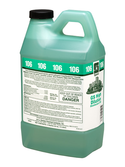 GS High Dilution Disinfectant® 256 106 2 Liter 4/case