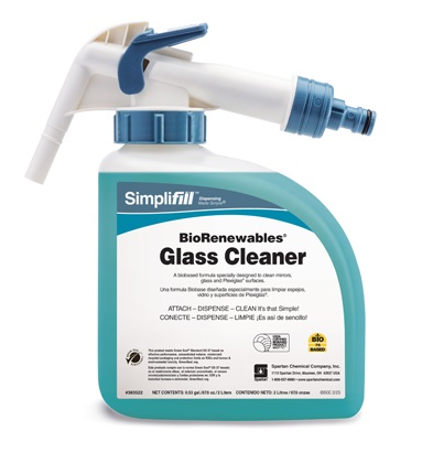 Simplifill BioRenewables® Glass Cleaner 2L 2/case