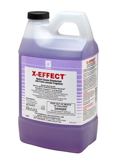 X-EFFECT® 2L Clean on the Go Disinfectant Cleaner 4/case