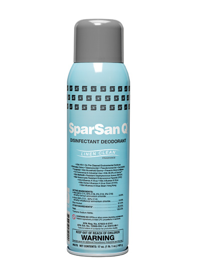 SparSan Q® Disinfectant Deodorant Linen Clean Fragrance 12/case