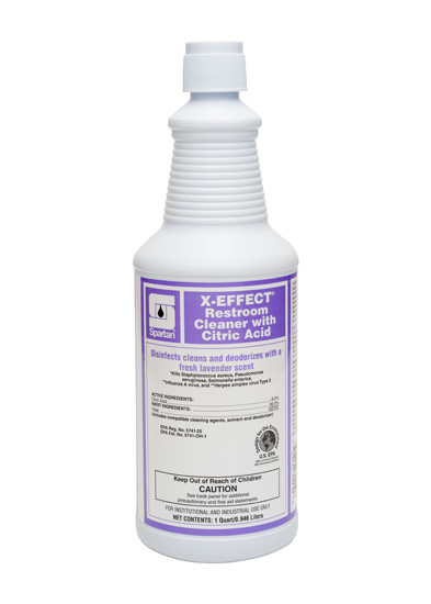 X-EFFECT® 32oz Restroom Cleaner with Citric Acid 12/case