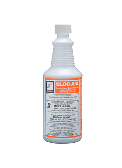 Bloc-Aid® 1 Quarts Drain Cleaner 12/case