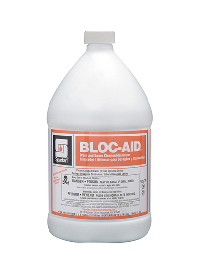 Bloc-Aid® 1 Gallon Drain Cleaner 4/case