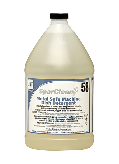 SparClean® 1 Gallon Metal Safe Machine Dish Detergent 58 4/case