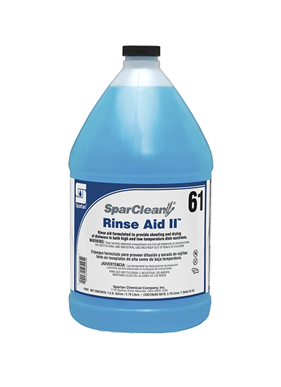 SparClean® 1 Gallon Rinse Aid II 61 4/case