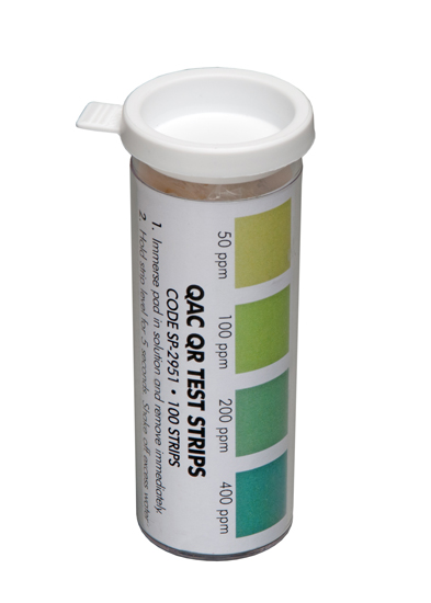 Quat Sanitizer Test Strips 100/ea