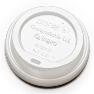 12/16/20oz. Compostable Hot Cup Lid 1000/case