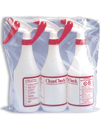 CleanCheck 3PK With Sprayer 32oz 24/case