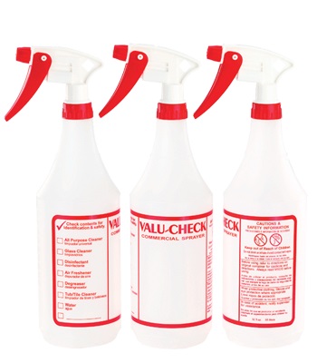 Valu-Check 3PK Bottle With Spray 24/case