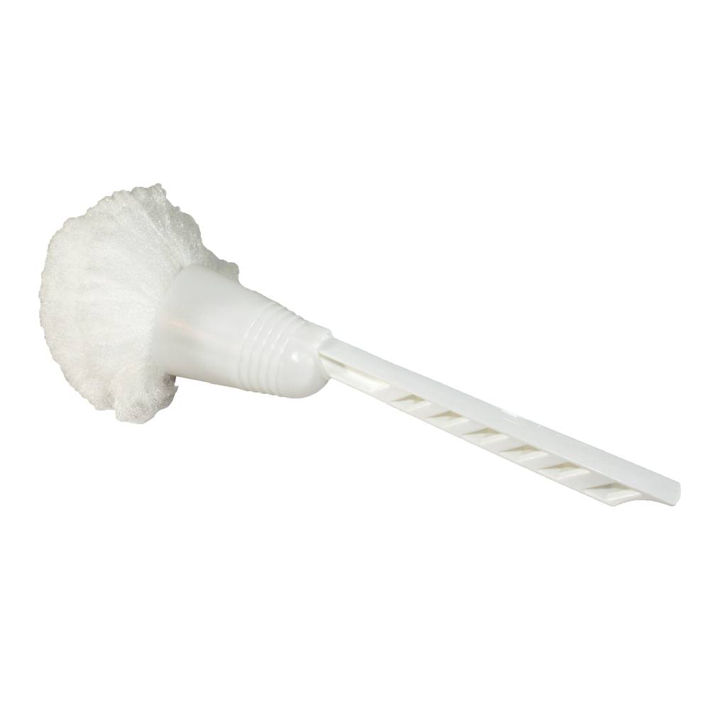 Toilet Bowl Brush, 14 1/2, White, Plastic, 24/Carton