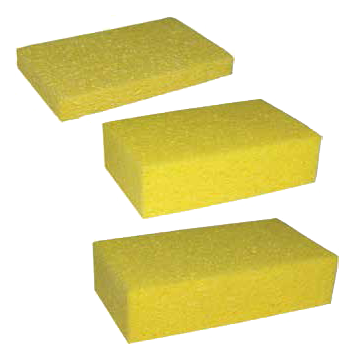 Large Cellulose Sponges - 7" x 4" x 1.62", Yellow, 24/Case