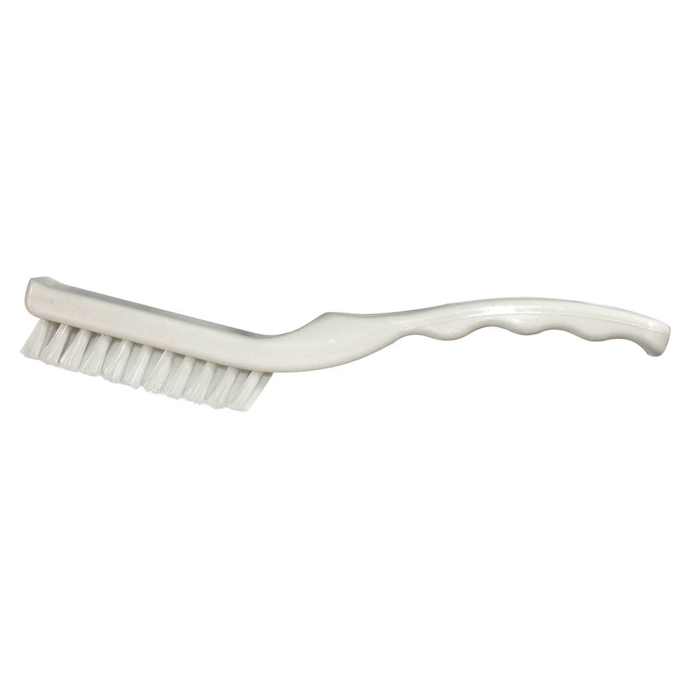 Tile and Grout Brush - 9in Handle, 3 1/2in Brush, White, 12/Cs