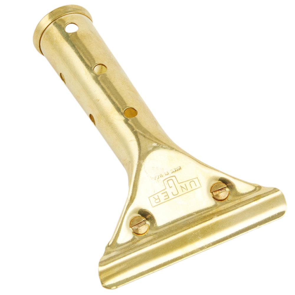 GoldenClip® Brass Squeegee Handle - 10/Case