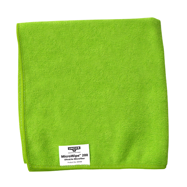 MicroWipe™ 200 UltraLite Microfiber Cloth - Green, 16