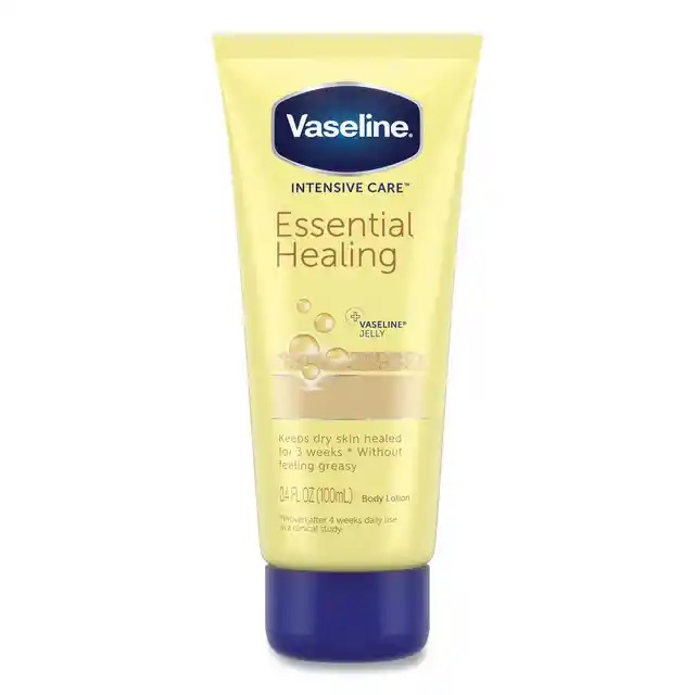 Vaseline Intensive Care Essential Healing Body Lotion, 3.4 oz Squeeze Tube