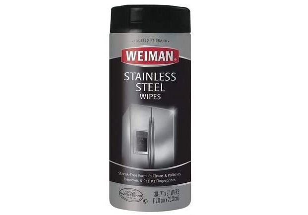 Weiman Stainless Steel Cleaning Wipes 30ct Canisters 4/case